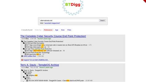 BTDigg DHT Search Engine: Free Search Engine For Free Torrent .